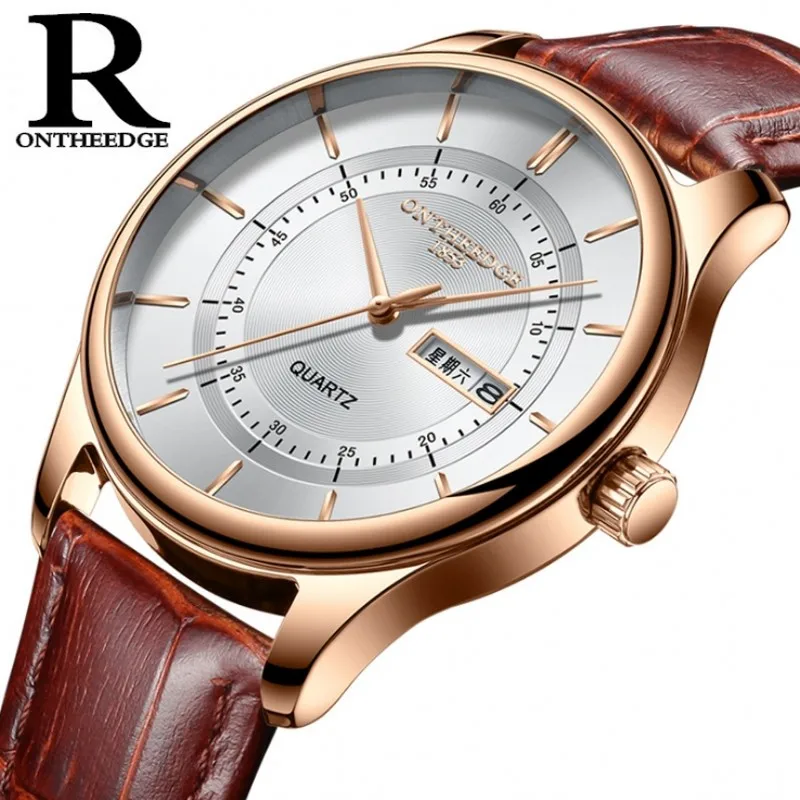 

Man Watch Luxury Fashion Man's Quartz Wristwatch Brand Waterproof Leather Watches for Casual Watch Male Gift Relogio Masculino