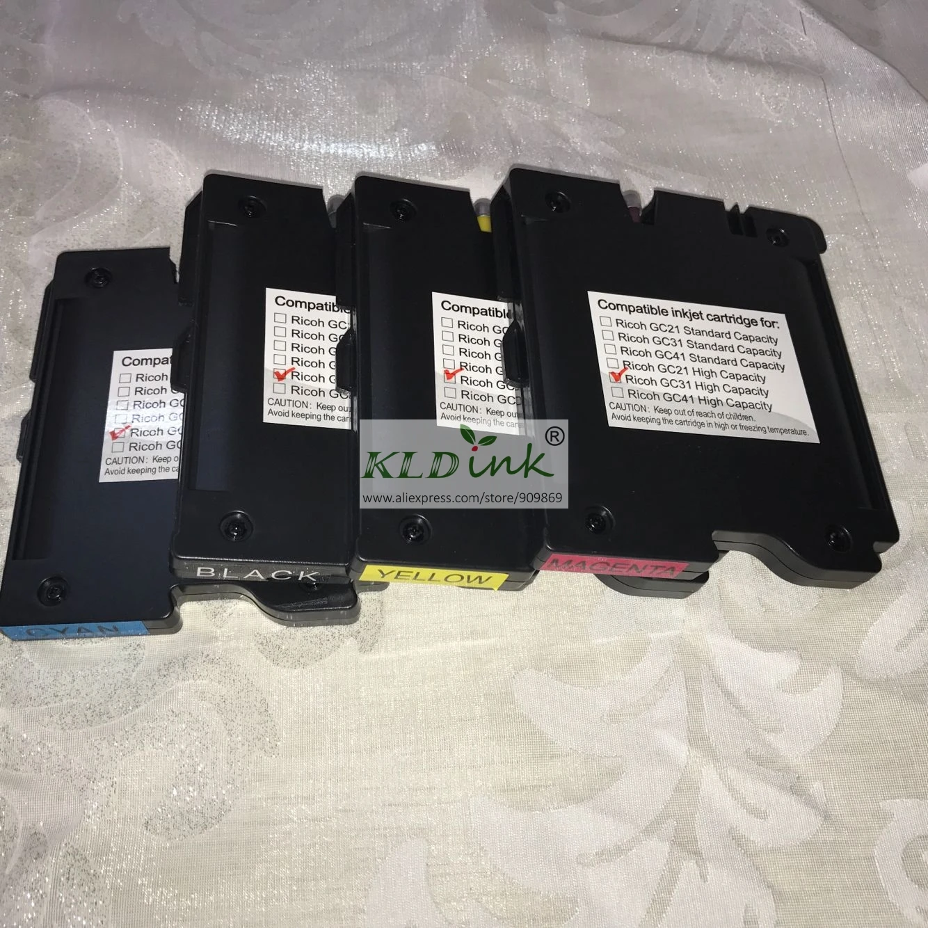 

GC31K, GC31C, GC31M, GC31Y Compatible Geljet ink [Pigment ink] cartridge for e3300 e3300N e3350N e5050N e5500 e5550N e7700