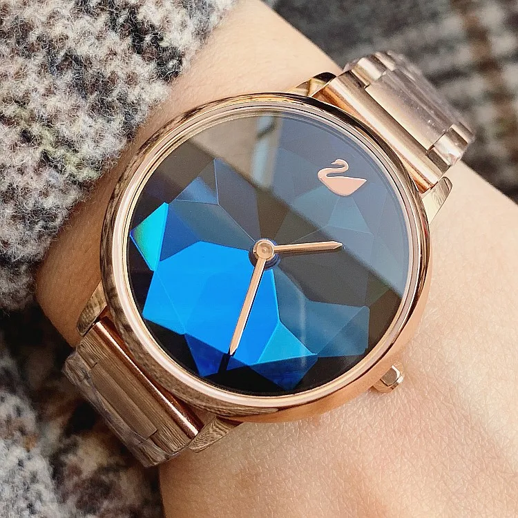 Лидирующий бренд, Роскошные наручные часы с бриллиантами, модные кварцевые часы для женщин, стильные женские часы для девочек, женские наручные часы