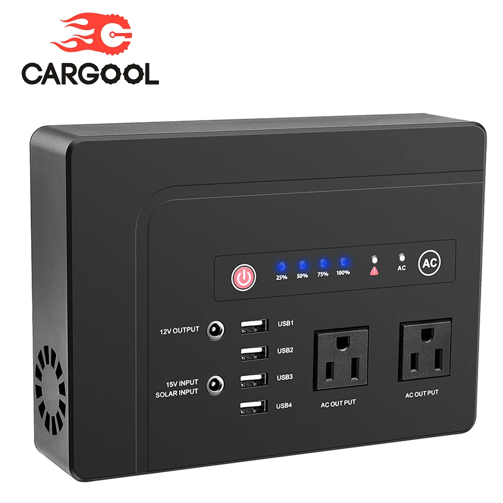CARGOOL Car Jump Starter Power Bank Power Supply Rechargeable Battery Pack 2 AC Outlets for Laptops Tablets Phones 42000mAh 200W CARGOOL Car Jump Starter Power Bank Power Supply Rechargeable Battery Pack 2 AC Outlets for Laptops Tablets Phones 42000mAh 200W