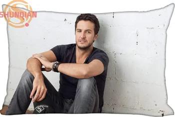 

New Custom Luke Bryan Pillowcase Zippered Rectangle Pillow Cover Cases Size 45X35cm,40x60cm,45X75cm,50X75cm(Two sides)