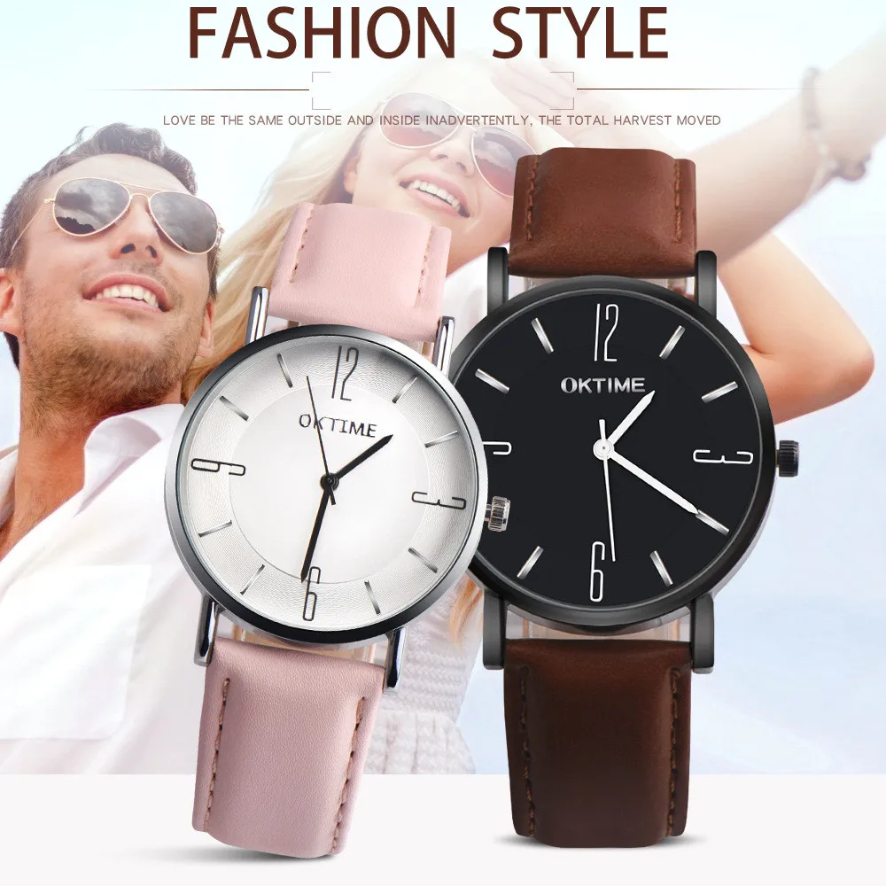 Lover's Watches relogio masculino lige Casual Luxury Couple Retro Design Leather Band Analog Alloy Quartz Wrist Watches #0610 Lover's Watches relogio masculino lige Casual Luxury Couple Retro Design Leather Band Analog Alloy Quartz Wrist Watches #0610