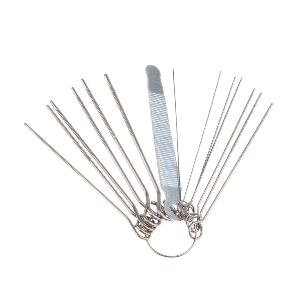 13 In Bulk Guitar Bridge Pin Hole Tool Luthier Tool Saw Rods Filing Set Guitar Frets Nut Slotting Bass String Groove Slot