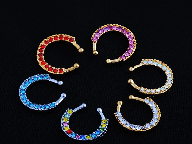 

Belly Button Rings Time-limited 2015 New Surgical Steel Plated Fake Septum Ring Nose Piercing Body Jewelry Hoop Aros Bijoux