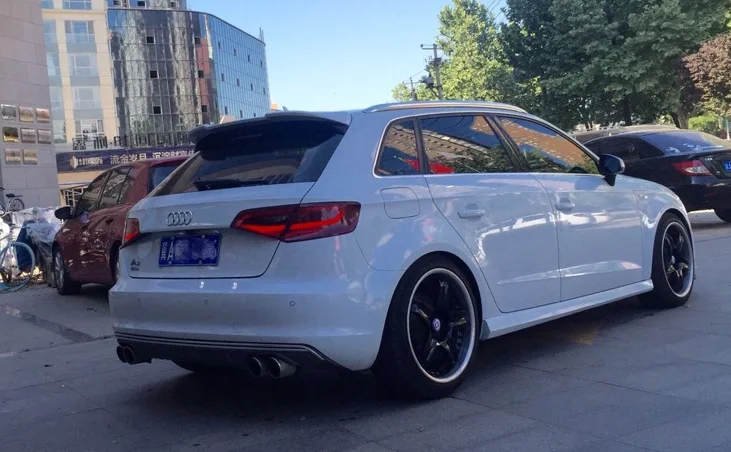 ABS краска автомобиля заднее крыло багажника спойлер для AUDI A3 S3 хэтчбек Sportback по EMS