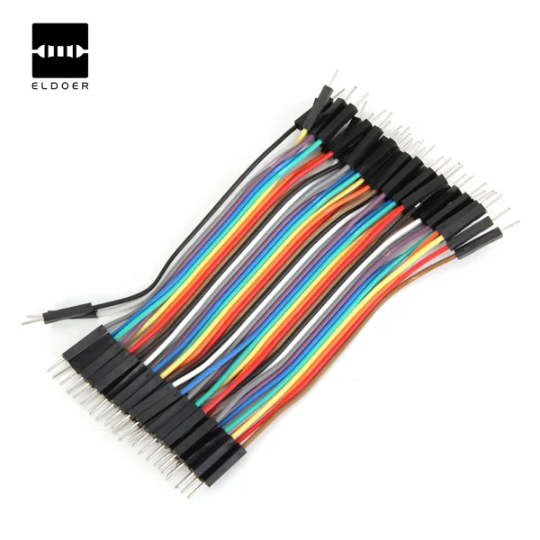 

40pcs 10cm Male to Male M-M Chromatic Color Breadboard Jumper Power Cable Wire Replacement Part for Arduino Electronics Stocks