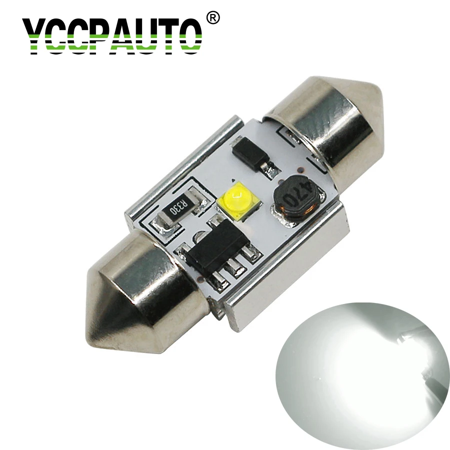 HYZHAUTO автомобильный купольсветильник C5W 31 мм гирлянда Canbus Cree светодиодный чип для