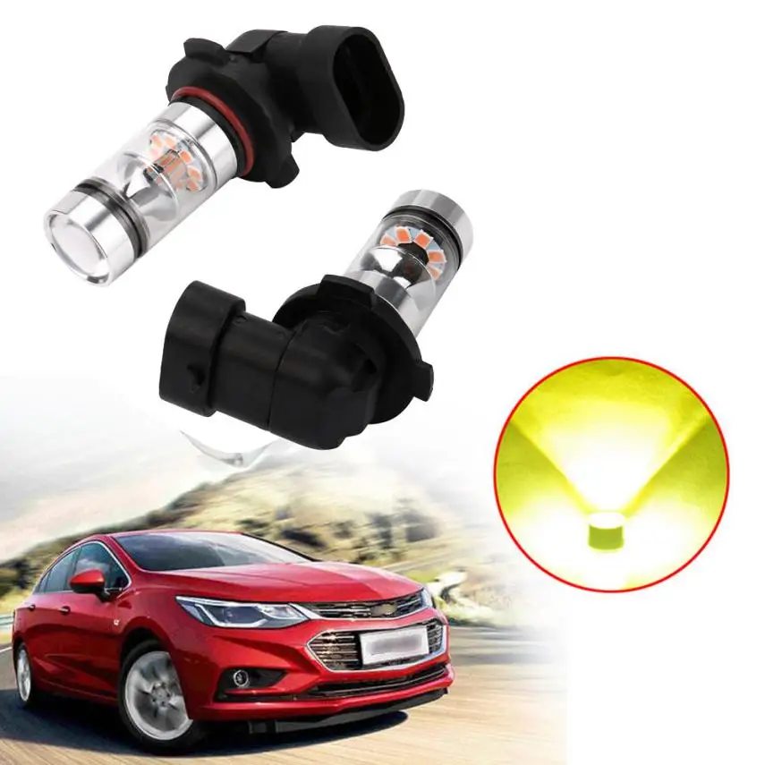 

Lights 2x H10 9145 9150 3000K Amber Yellow 100W High Power LED Fog Lights Bulbs COB Led technoloty, amazing super bright Z1211
