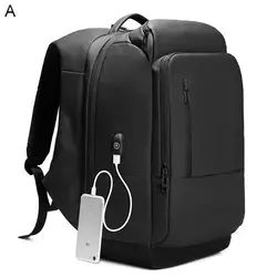 10 шт./лот ноутбук рюкзак для Для мужчин водоотталкивающая функциональный рюкзак с зарядка через usb Порты и разъёмы туристические рюкзаки