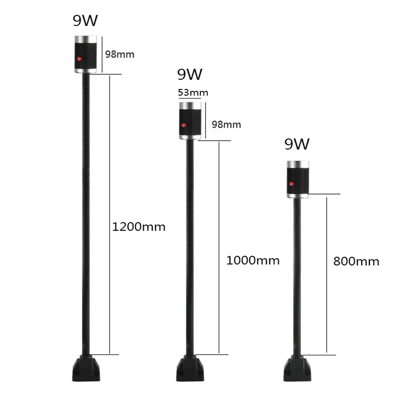  Machine Tool Work Light 9W 24 / 220V 800mm 1000mm 1200mm Plus Long Tube Machine Work Table Lamp Mag - 32953338039