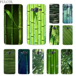 FULCOL зеленые растения бамбука Прозрачный жесткий чехол для samsung Galaxy J3 J4 J6 J7 J8 2018 2015 2017 2016 ЕС премьер Max
