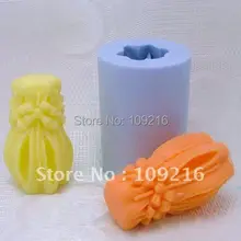 3D цветок-ваза(LZ0006) Силиконовая свеча ручной работы пресс-форм ремесла Сделай Сам пресс-форм