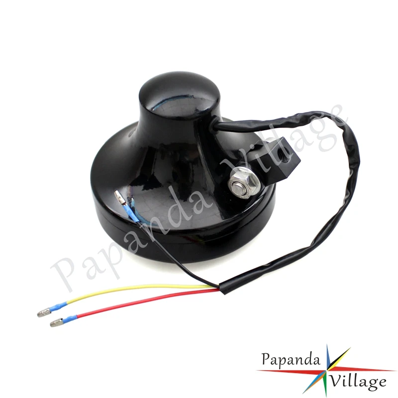 Черная мотоциклетная пробуренная галогеновая фара 4," 12 V передняя фара E-mark H4 фара для Harley XS650 Кафе Racer Bobber Chopper