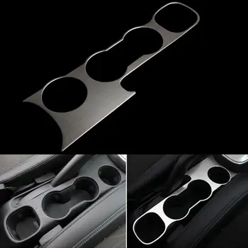 

1PC Stainless Steel Car Center Console Water Cup Holder Cover Trim Sticker Frame Decoration Fit for Trax 2014 Car styling