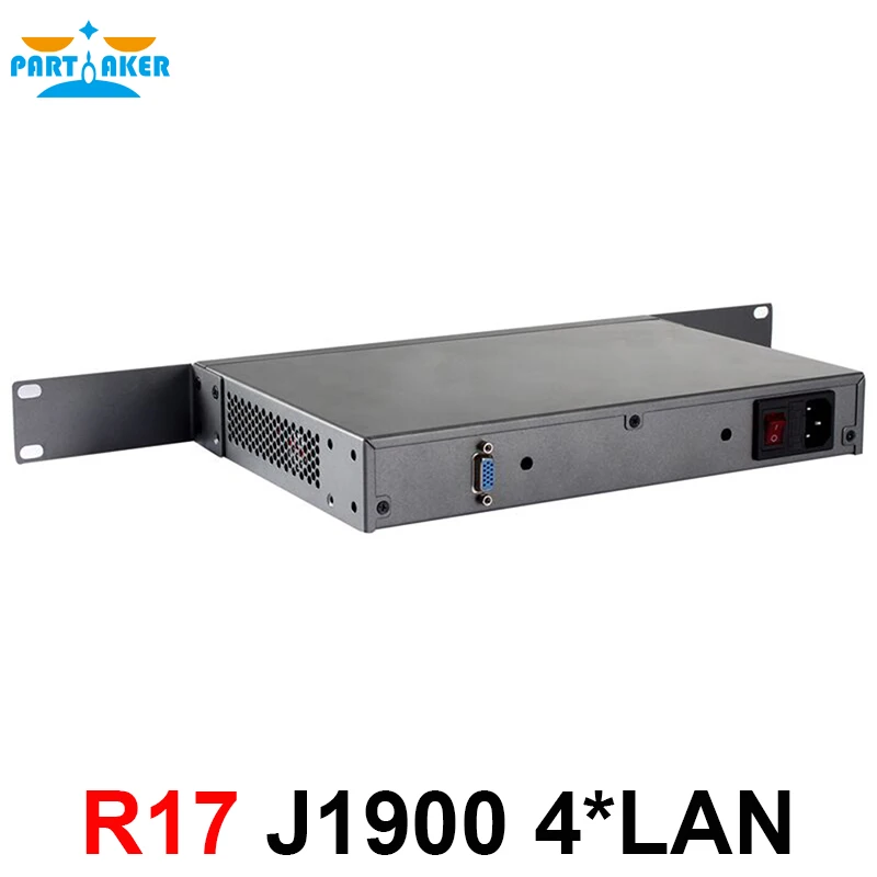 Причастником R17 Intel PCI-E 1000M 4*82583v Сетевой сервер с четырехъядерным процессором Intel Celeron J1900 для настольных ПК