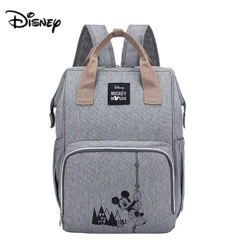 

Disney new Minnie Mickey Mummy bag Classic anime cartoon Mummy bag backpack Large capacity outing Mummy bag