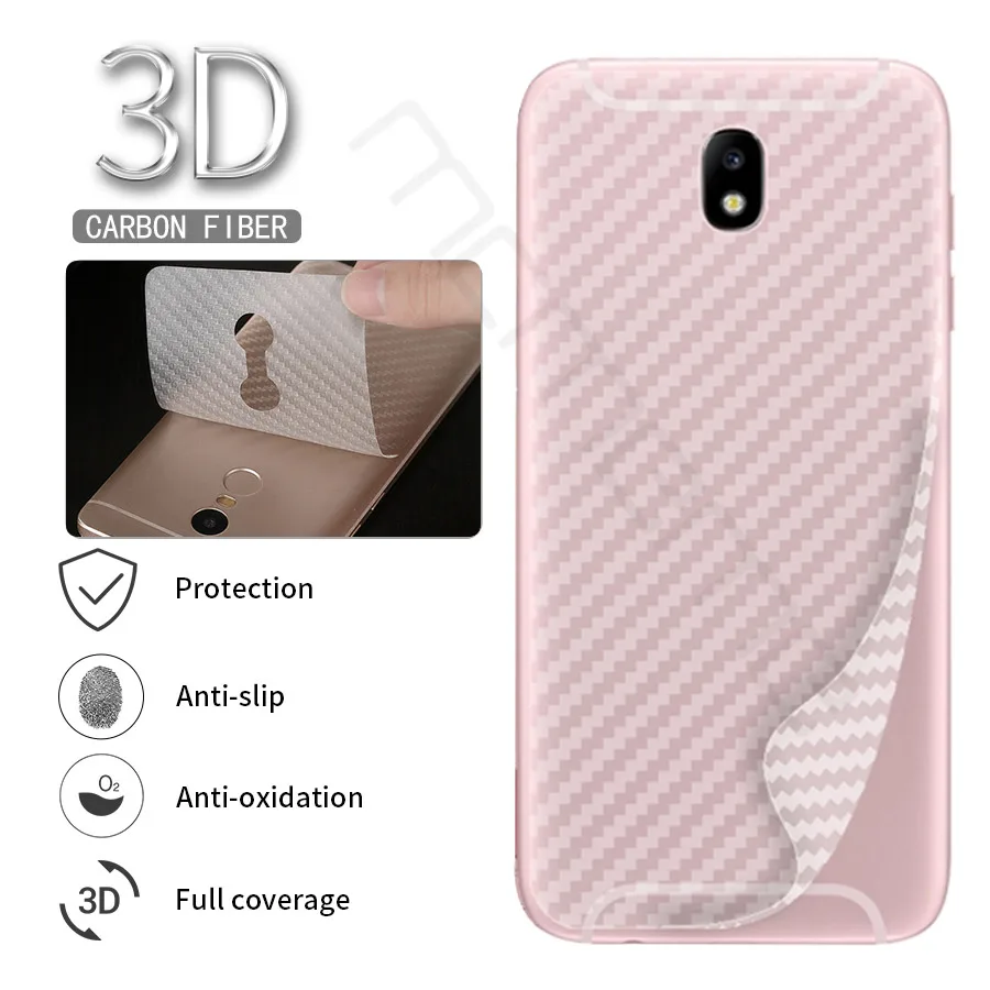 

3D Carbon Fiber Back Cover Protective Film For Samsung Galaxy J6 J4 J5 J7 Neo Core J2 Pro 2018 2017 Rear Screen Protector Film