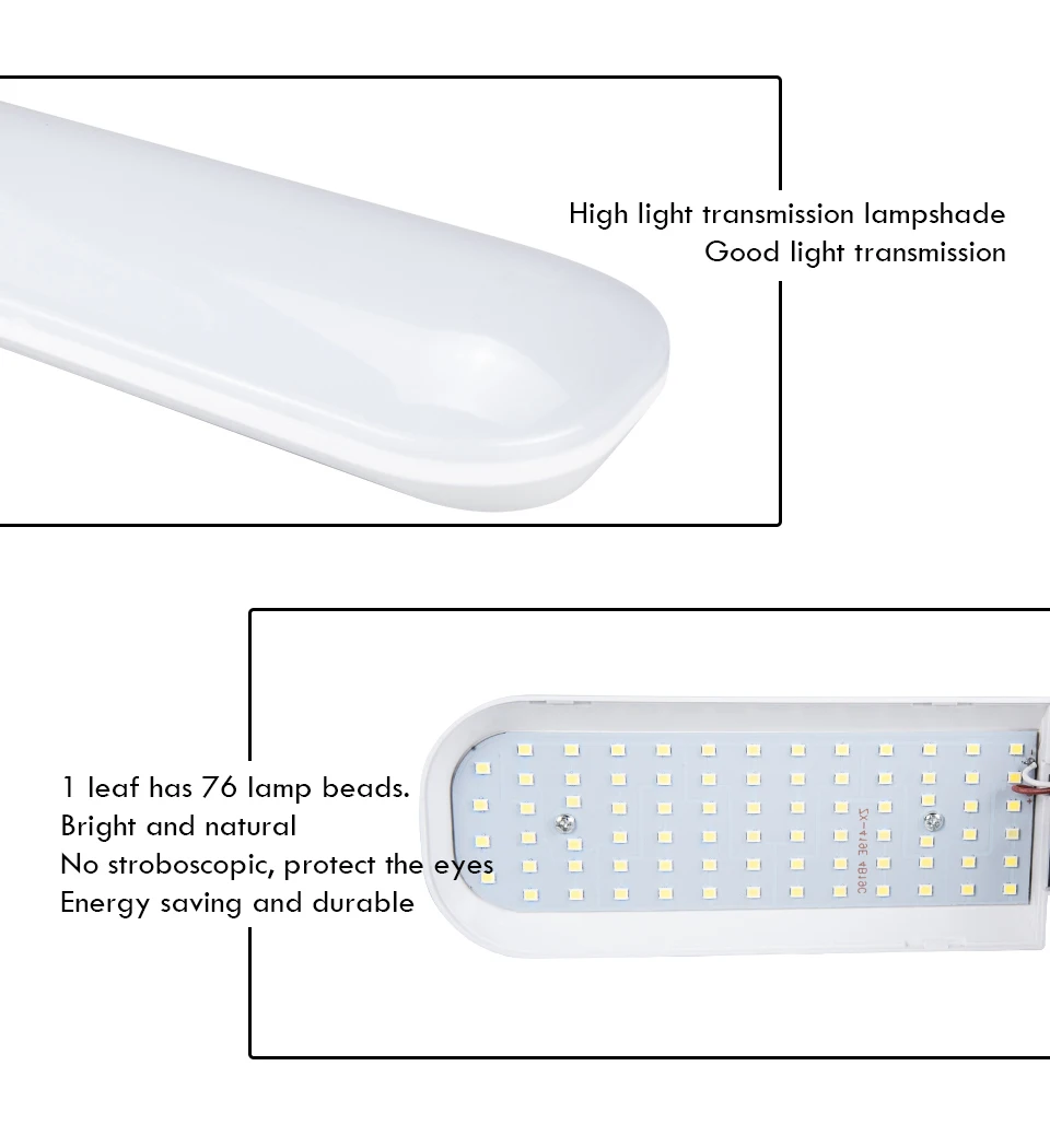 EeeToo Modern Ceiling Pendant Lamps Fan Blade LED Bulb 30W 45W Pendant Light Industrial E27B22 LED Light Bulb for Bedroom Home (25)