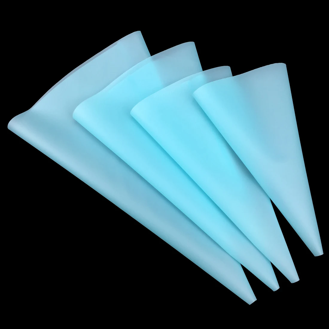 Поп 4 шт кондитерский мешок силиконовый Обледенение трубопровод Крем кондитерский мешок сопло DIY украшения торта инструменты для выпечки - Цвет: Синий