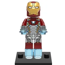 300 шт. XH675 супергерой Marvel Мстители Железный человек Briques de conконструкция Blocs Meilleur Cadeau Bebe Jouets