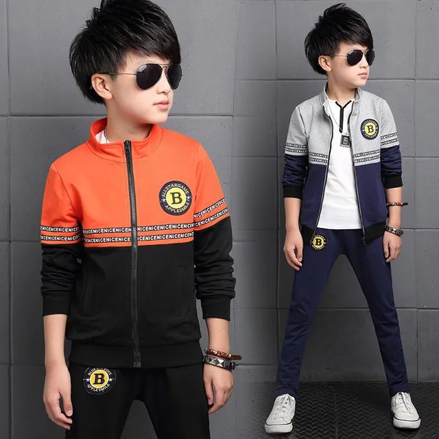 Boys Clothes Set 4 12 Years Old 2017 Autumn New Fashion