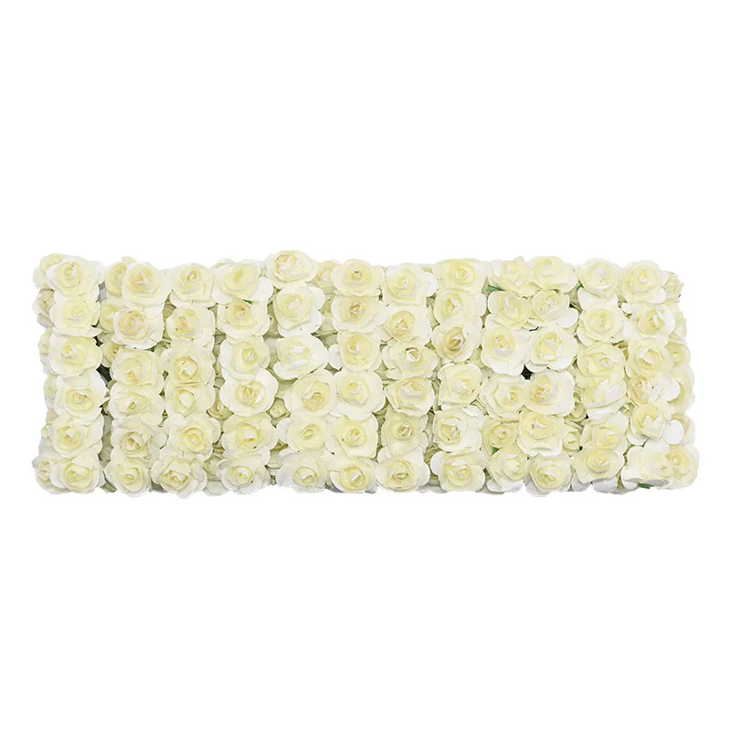 72/144 шт, 2 см, Мини бумажные розы, искусственные цветы, букет для украшения свадебной вечеринки, скрапбукинг, поделки своими руками, Маленькие искусственные цветы - Цвет: F02