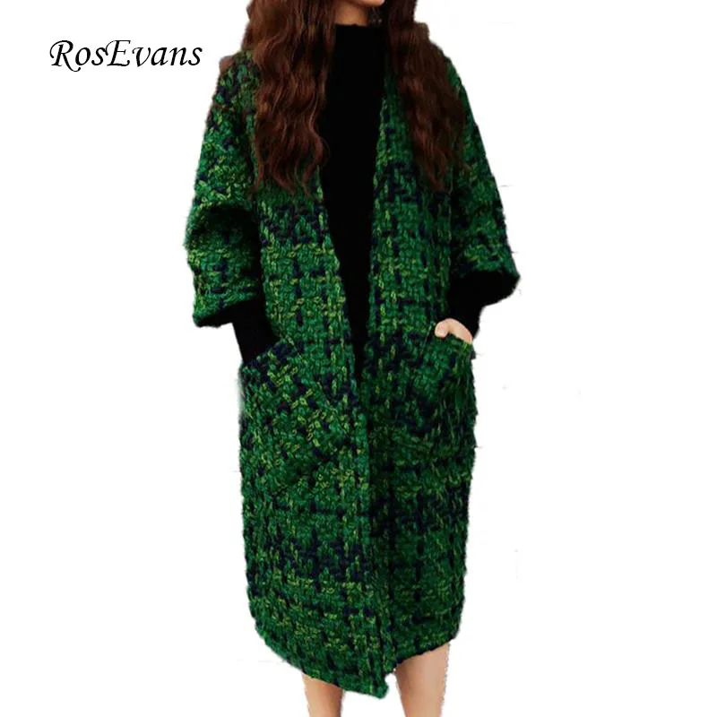 RosEvans winter woman coats Jacket 2018 Batwing Sleeve Plus Size...