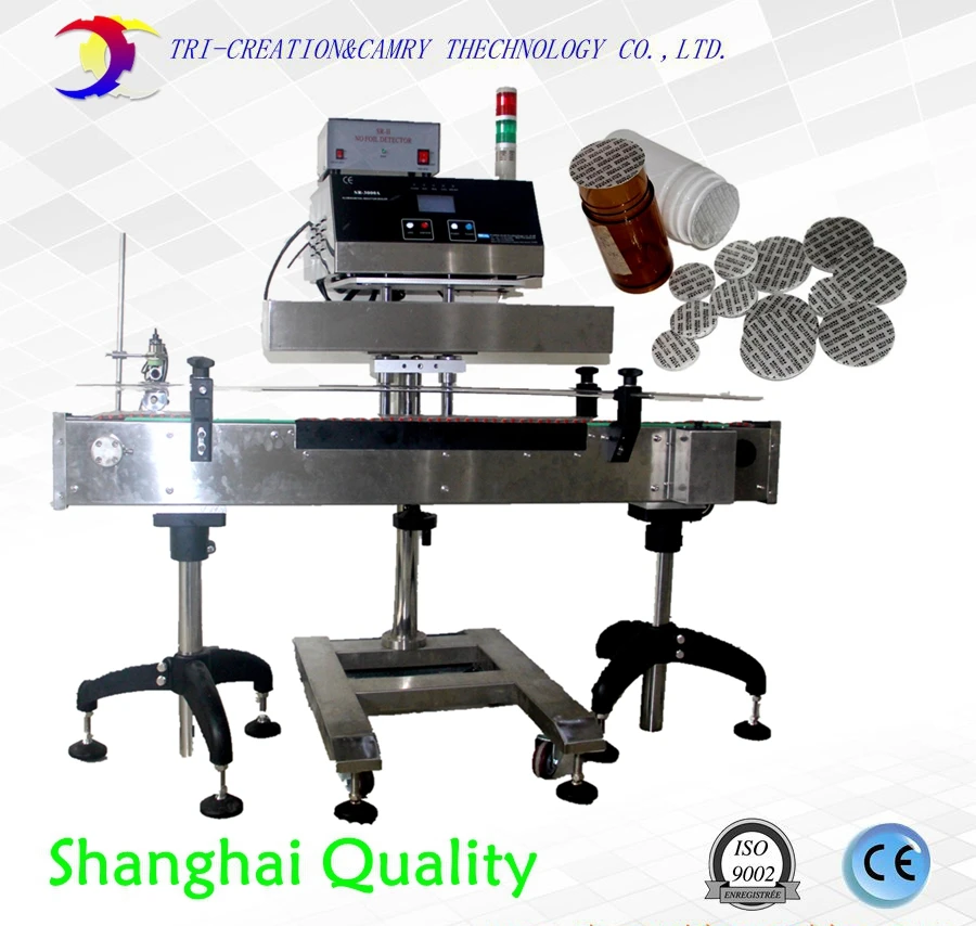 induction sealing machine,with rejector,bottle foil film induction