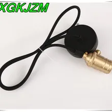 Лофт Винтаж промышленный подвесной светильник круглый тканевый подвесной кабель потолок из лёгой меди с Edison освещение патрон Регулируемый Длина E27 разъем