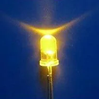 1000 шт. Ультра-яркий 5 мм круглый прозрачный желтый свет LED-диод
