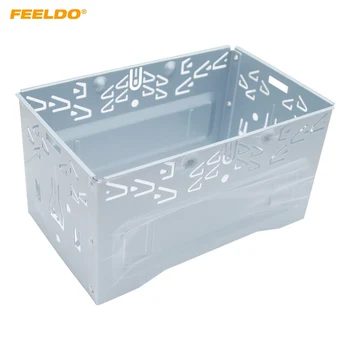

FEELDO 1PC Car Stereo Audio Refitting Facial Frame Panel For ISO 2DIN Installation Metal Cage #AM3588