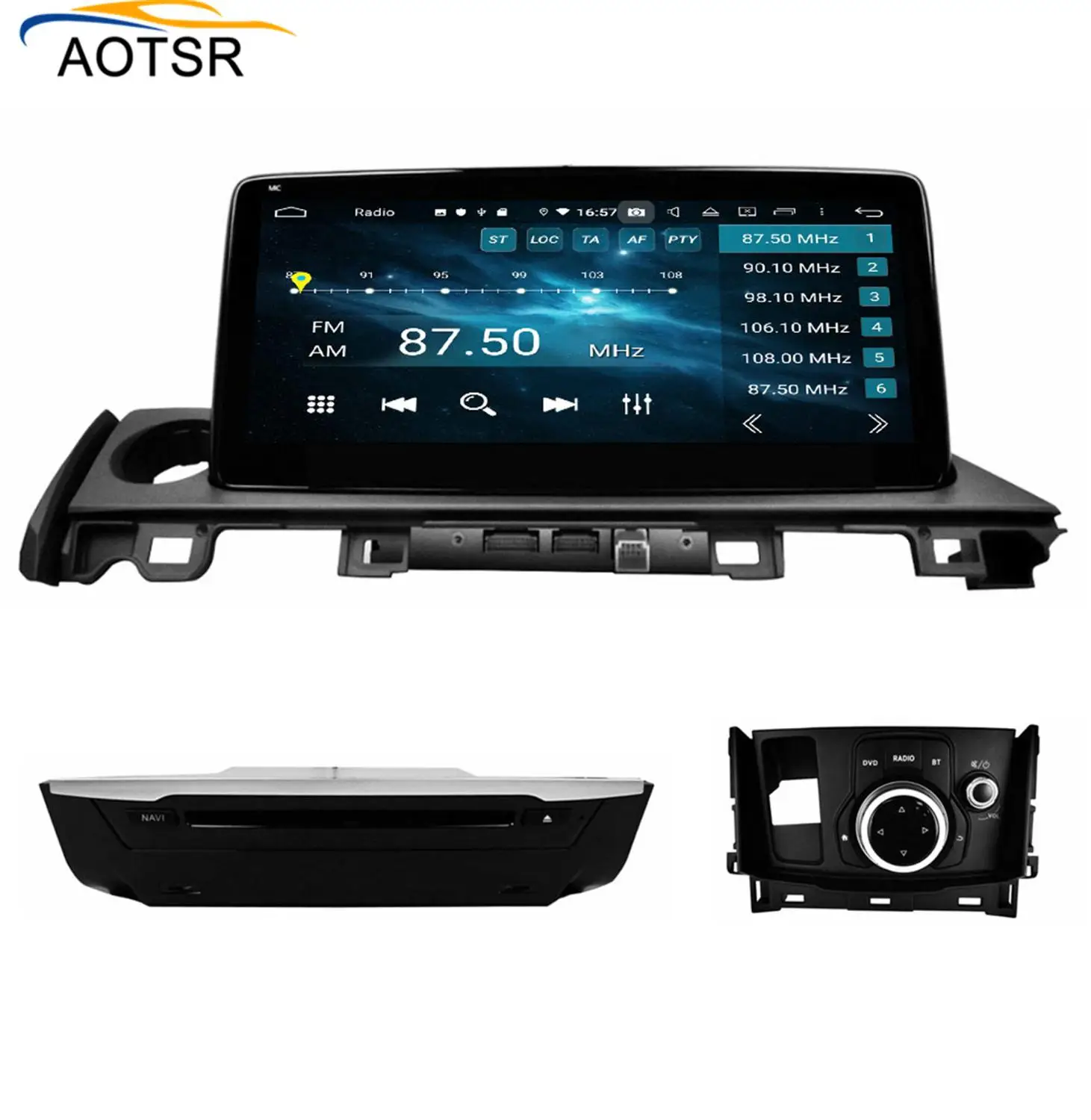 Discount DSP 4+64 Android 9.0 car multimedia dvd radio For MAZDA 6 2017 2018 tape recorder car dvd gps Navigation Video stereo Player BT 2