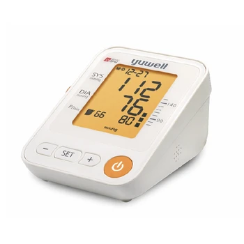 

Yuwell Electronic Blood Pressure Monitor YE650D Upper LCD Digital Heart Rate Meter Upper Arm Automatic Sphygmomanometer