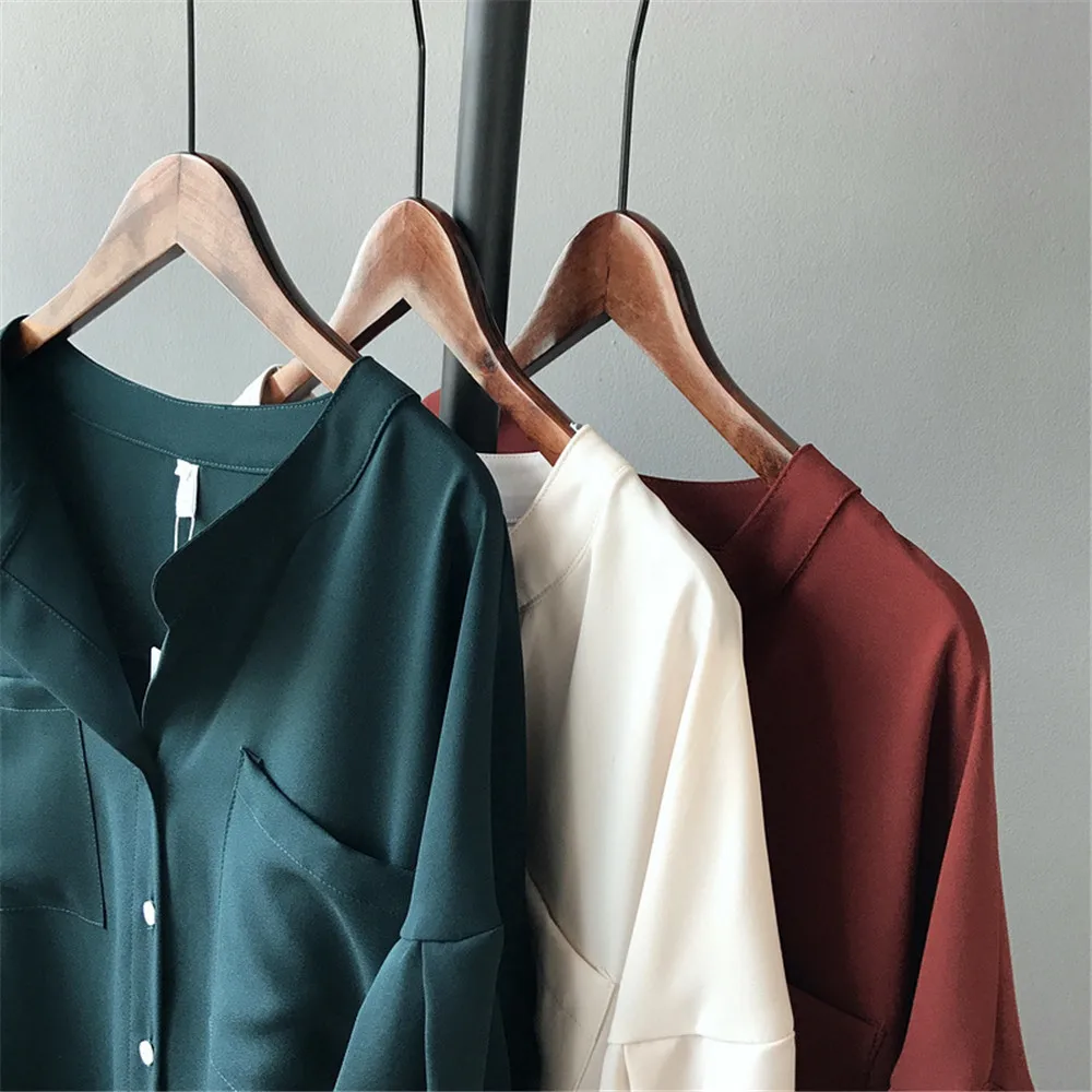 High quality Casual Chiffon Apricot Women blouse shirt oversized breathable loose shirt office wear Fashion Solid tops blusas (9)