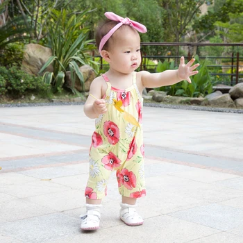 

Floral Printed Baby Girl Romper Summer Newborn Sling Sleeveless Cute Lovely Princess Baby Girl Clothing Baby Romper Onsies Bebes