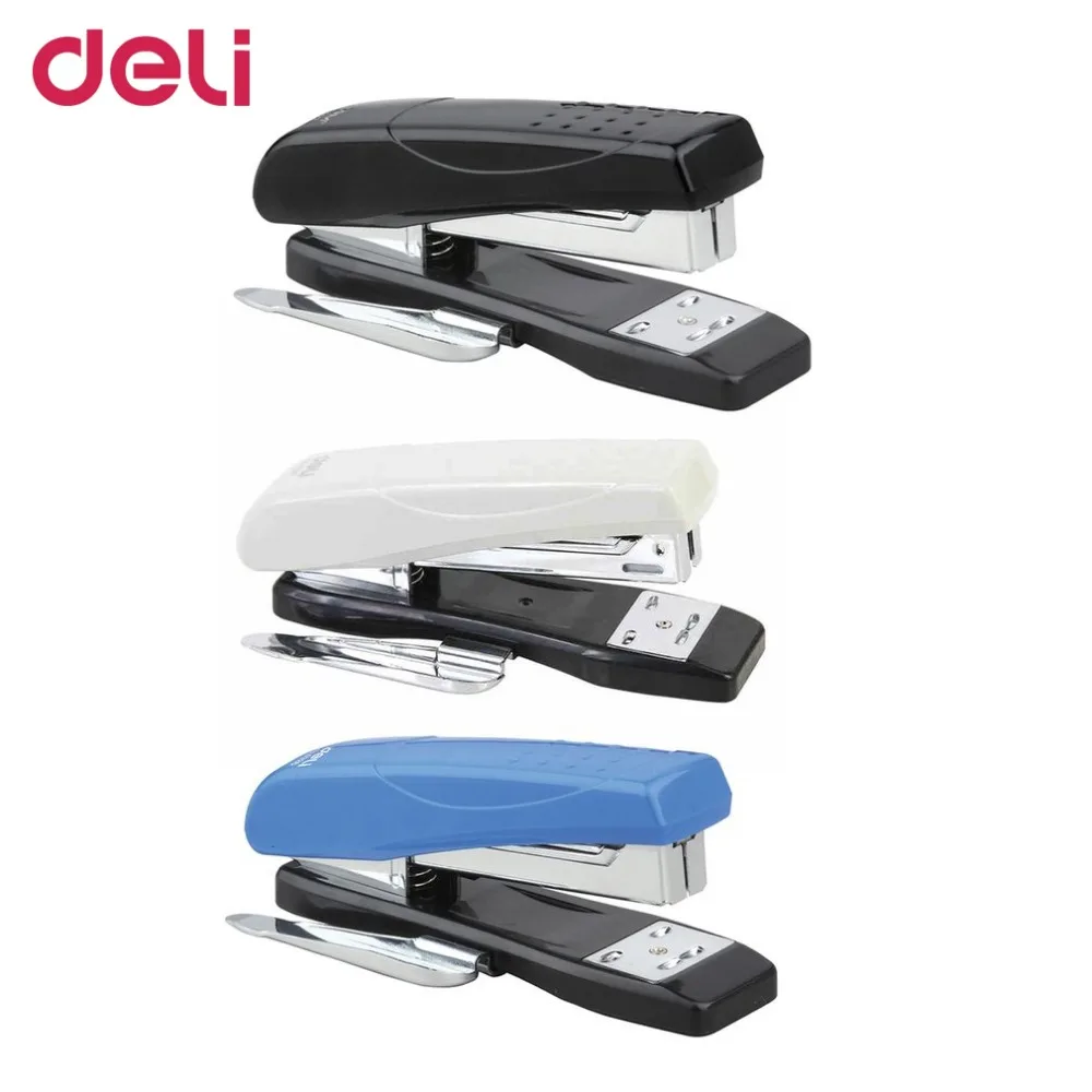 Deli 0326 12 Manual Office School Metal Stapler Bookbinding Stapling