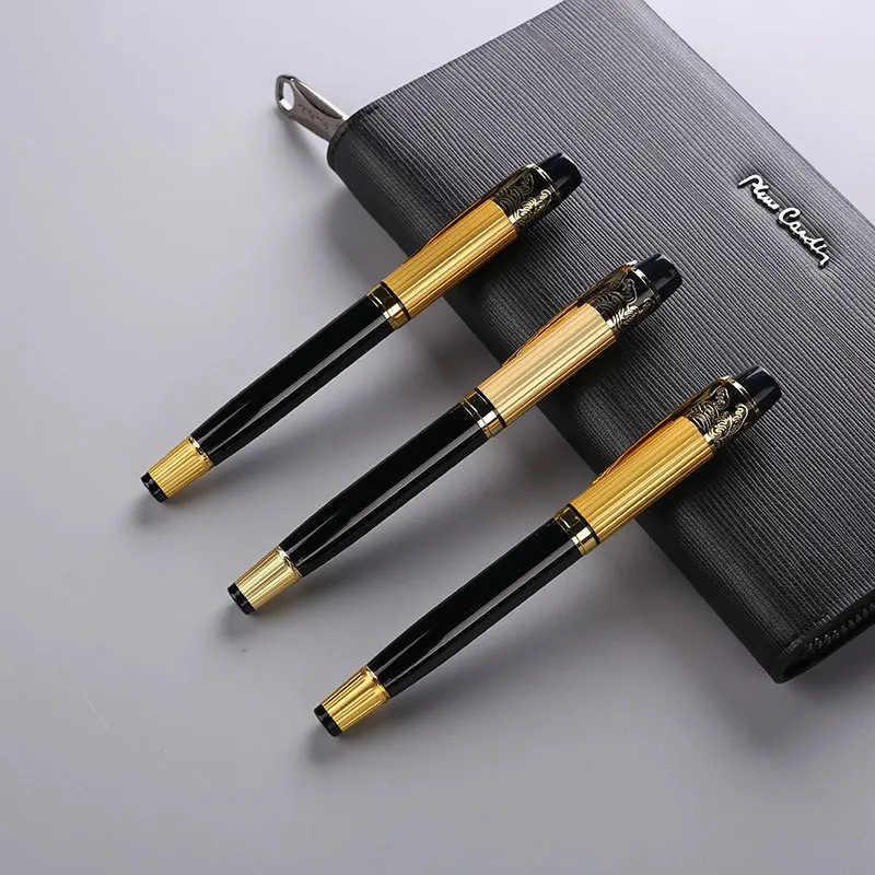 

2pcs Wholesale price wingsung Black and metal metal Fountain Pen / Roller ball pen Brand calligraphy ink pens gift ( No Box )