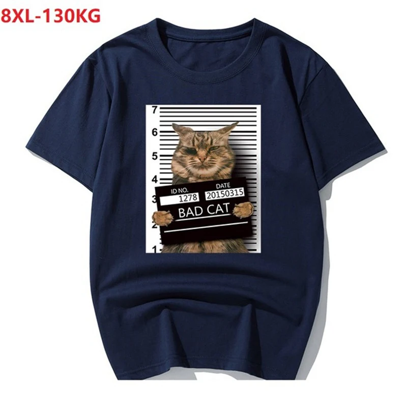 

women funny cat t-shirts short sleeve tshirt lovely animal Creative tees summer plus size 6XL 7XL 8XL tshirt white casual cotton
