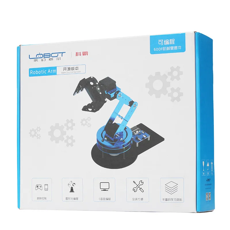 DIY 6DOF RC рука робота с открытым исходным кодом механическая рука с коготь держатель цифровой сервопривод для Радиоуправляемые игрушки rc