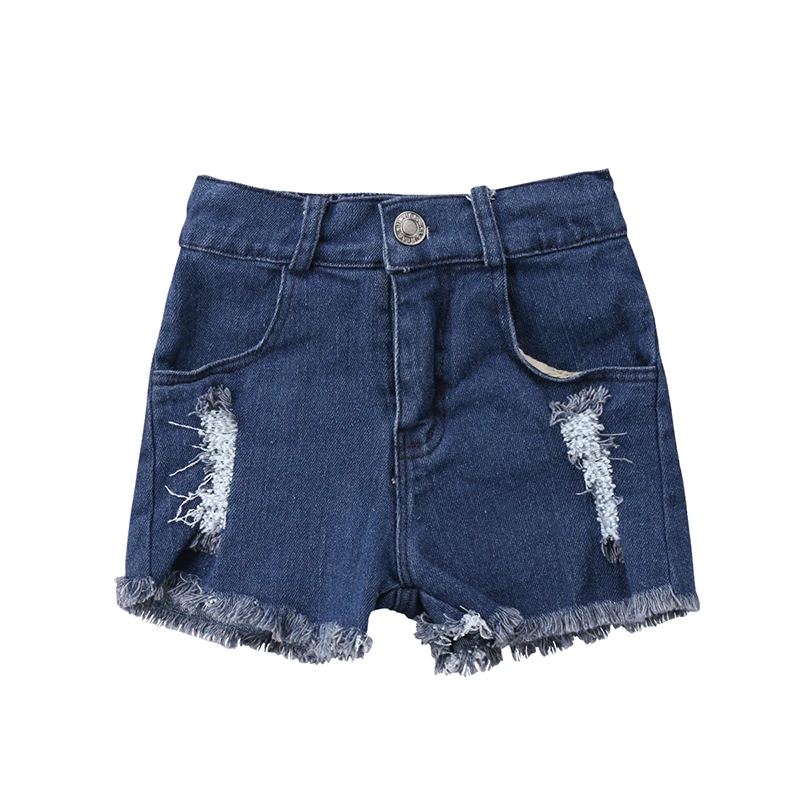 

Fashion New Toddler Kids Boy Girl Denim Hole Skinny Jeans Shorts Children Clothes 0-5Y