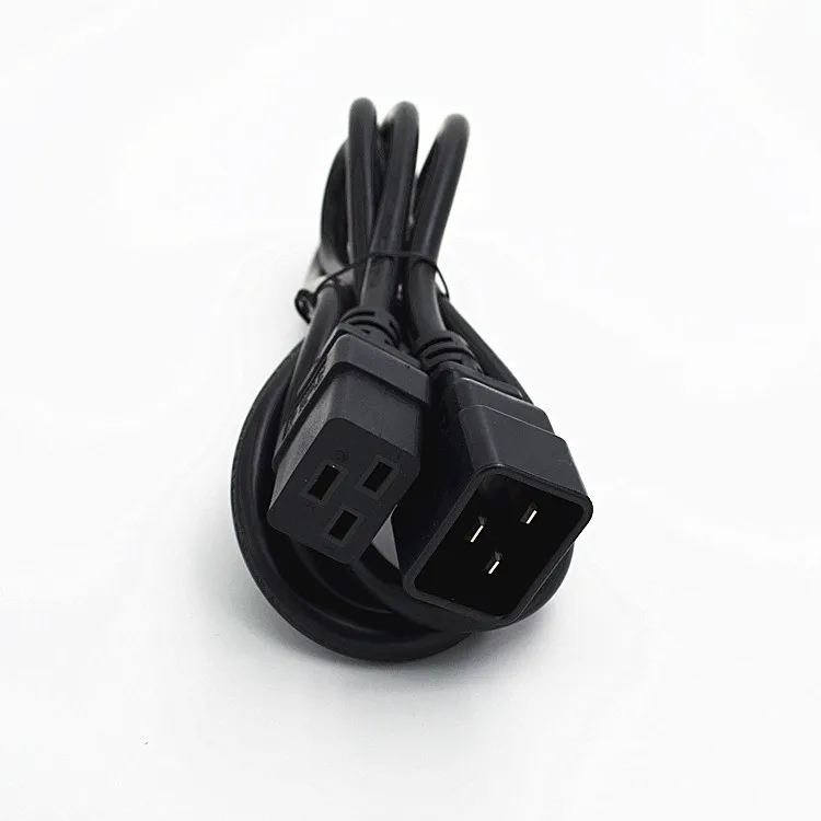 

1 pcs IEC320 Female C19 to Male C20 Power Mains Extension Cable 1.8m for PDU UPS 16A Heavy-Duty Computer