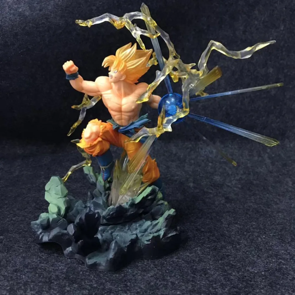 Горячие комиксы аниме Dragon Ball статуя Супер Saiyan Сон Гоку Гоко ka me ha битва Figuart