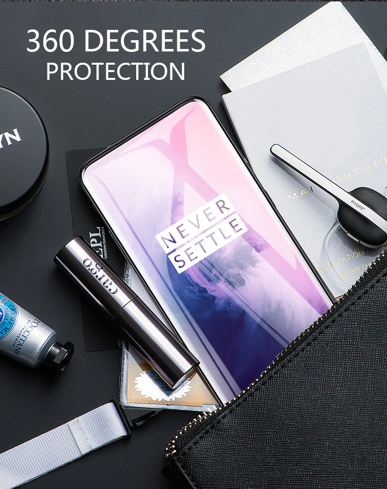 Для oneplus 7 pro закаленное стекло MOFi one plus 7 Защита экрана полное покрытие черная передняя защита 1+ 7 стеклянная пленка