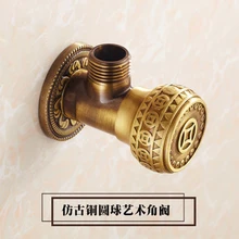 LF36018E-G1/2* G1/2 Antique100% гарантия латунь аксессуары угловой клапан для умывальника/подогреватель воды/Кухня/угловая арматура