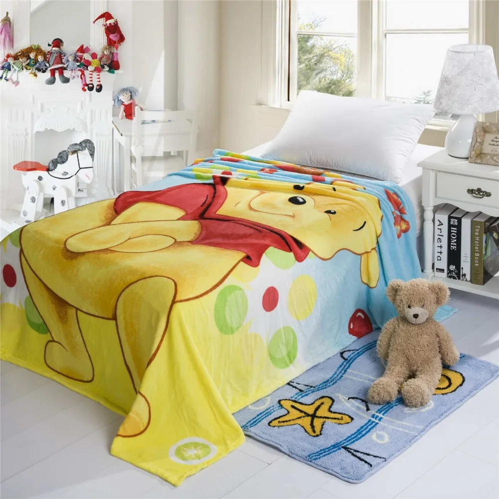 Lucu Winnie The Pooh Selimut 150200 CM Anak Anak Dekorasi Kamar Lucu Winnie The Pooh Selimut 150200 CM Anak Anak Dekorasi Kamar