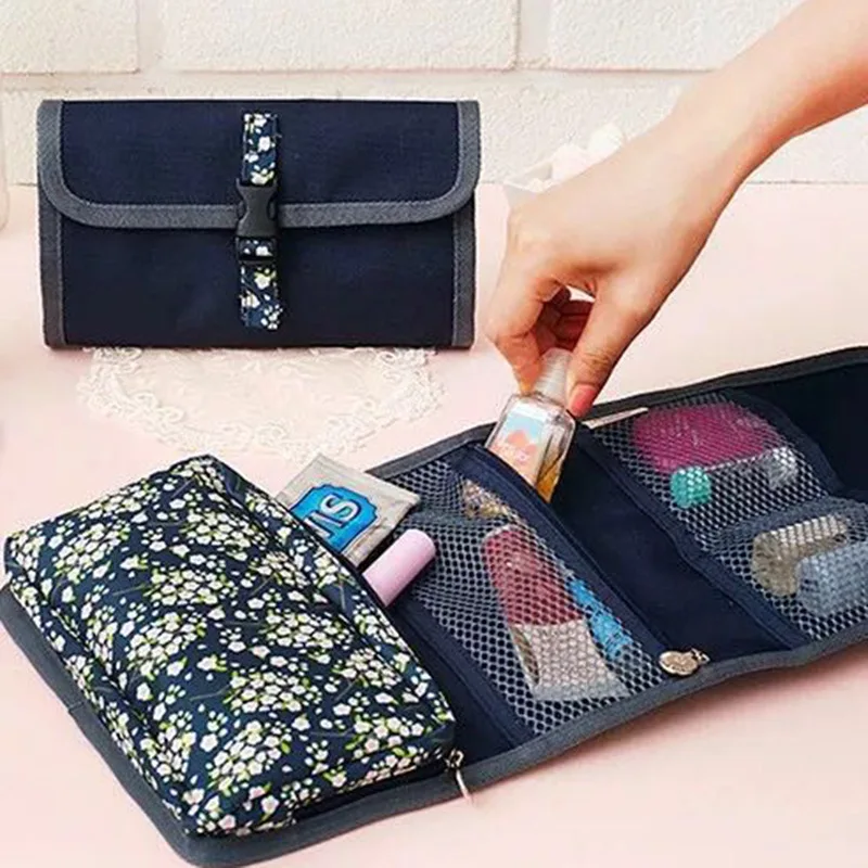 

Women Necessaire Cosmetic Bag Travel Organizer Makeup Bags Waterproof Female Toiletries Make Up Case Portable Storage Bag