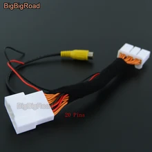 BigBigRoad Auto Videocamera vista posteriore 20 Spilli RCA Adattatore Connettore del Cavo di Legare Per Mazda 3 Mazda3 MB Hatchback 2014 2015 2016 2017