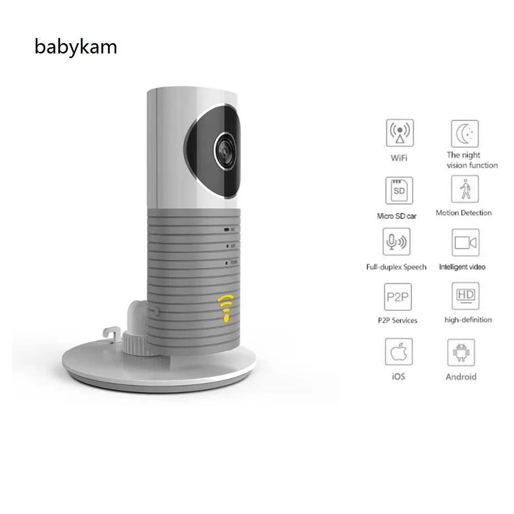 

Babykam ip camera monitor IR Night vision 2 way talk PIR Motion Detection Alarm wifi camera monitors For iOS Android Max 32G