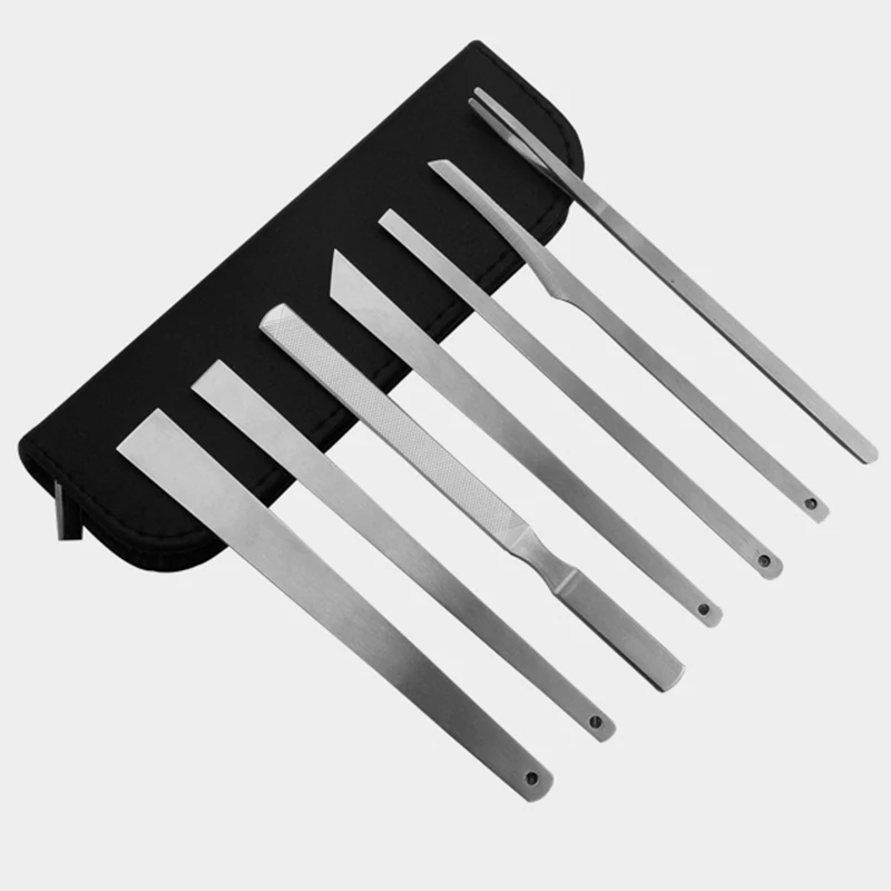 

New Professional 7PCS/SET Toe Nail Pedicure knife Feet Care Tool Kit Cuticle Dry Dead Skin Remover