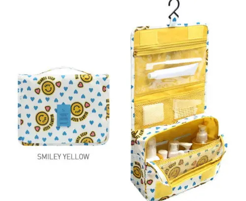 Косметичка для путешествий косметичка органайзер для мытья сумка для хранения висячая сумка - Цвет: Цвет: желтый